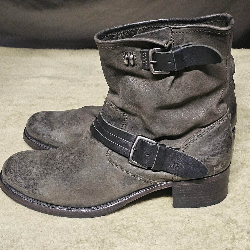 Pantanetti | Italian Brown Distressed Leather Boots size 38/7.5